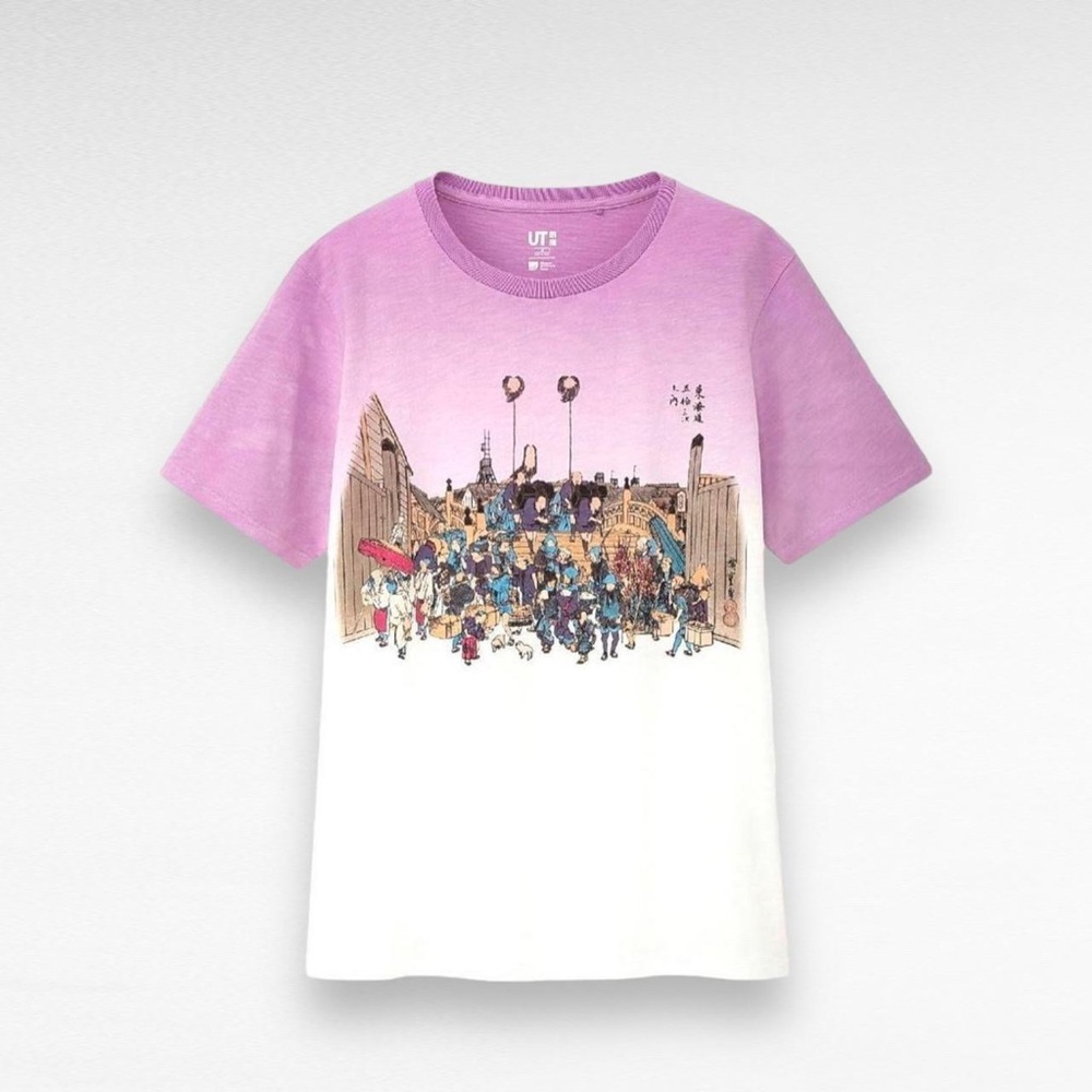 🖼️ Rare New Uniqlo x Hiroshige Artwork Tee Shirt 🖼️